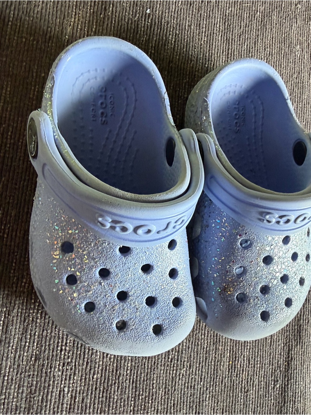 CROCS Kids Lilac Glitter Classic Clog